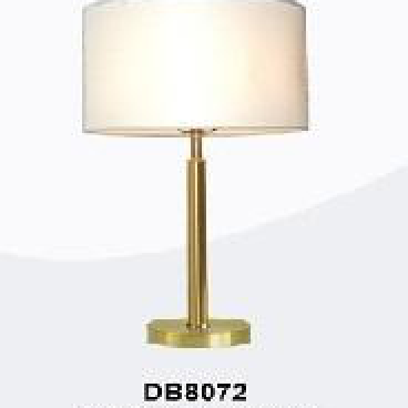 355 - DB - 8072:  Đèn bàn thân xi vàng cao cấp, KT: Ø380mm*H730mm - Bóng đèn E27*1 bóng