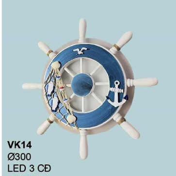 35 - VK14: Đèn gắn tường LED - KT: Ø300mm - Đèn LED đổi 3 màu