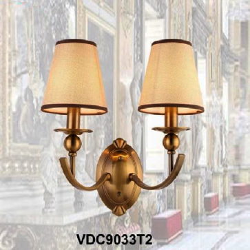 35 - VDC9033T2: Đèn gắn tường 2 bóng - KT: L300mm x W240mm x H380mm - Đèn E14 x 2 bóng