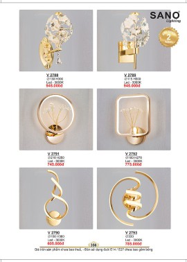 CATALOGUE ĐÈN SANO 2026-2027 ( Chiếc khấu từ 55%-58%)