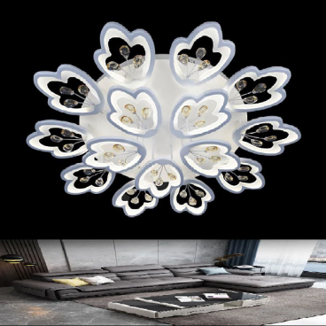 VE- MT - 3640/15: Đèn áp trần LED 15 cánh - KT:  Ø1050mm x H100mm - Đèn LED đổi 3 màu - Remote