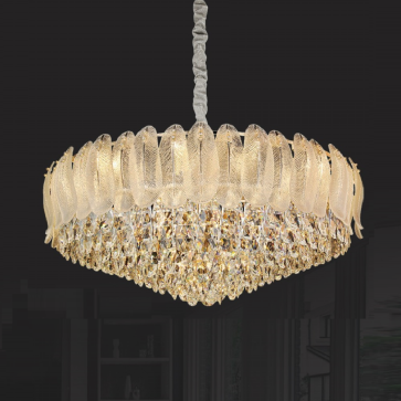 35 - TPL368T1000: Đèn thả Phale  -  KT:  Ø950mm x H380mm - Bóng đèn E14 x 24 bóng