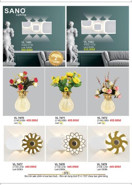 CATALOGUE ĐÈN SANO 2026-2027 ( Chiếc khấu từ 55%-58%)