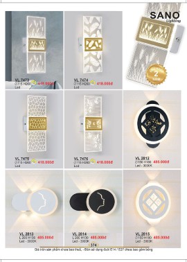 CATALOGUE ĐÈN SANO 2026-2027 ( Chiếc khấu từ 55%-58%)