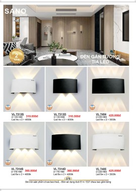 CATALOGUE ĐÈN SANO 2026-2027 ( Chiếc khấu từ 55%-58%)