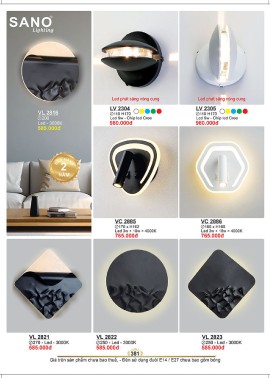 CATALOGUE ĐÈN SANO 2026-2027 ( Chiếc khấu từ 55%-58%)