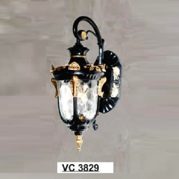 SN - VC 3829:  Đèn gắn tường ngoài trời - KT: Ø160mm x H450mm - Bóng đèn E27 x 1