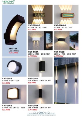 CATALOGUE ĐÈN VERONA 2026 ( CK từ 50%-60%)