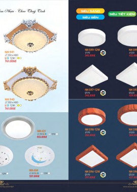 CATALOGUE ĐÈN NAM LONG ( NETVIET) - CK từ 55%-60%