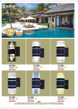 CATALOGUE ĐÈN SANO 2026-2027 ( Chiếc khấu từ 55%-58%)