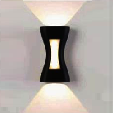 EU - CN - 388: Đèn gắn tường LED - KT: L110mm x W60mm x H200mm - Đèn LED  5W x 2 + 4W ánh sáng vàng