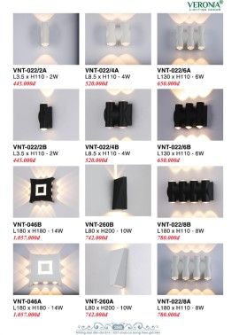 CATALOGUE ĐÈN VERONA 2026 ( CK từ 50%-60%)
