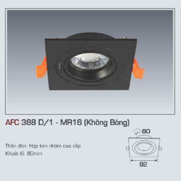 AFC 388D/1 - MR16: Bộ gọng đèn sử dụng bóng MR16