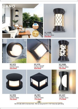 CATALOGUE ĐÈN SANO 2026-2027 ( Chiếc khấu từ 55%-58%)