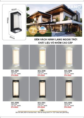 CATALOGUE ĐÈN SANO 2026-2027 ( Chiếc khấu từ 55%-58%)