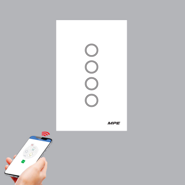 SW4/SC: Mặt 4 công tắc điều khiển Wifi