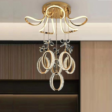 AC 40-96: Đèn thả LED - KT: Ø450mm x H1500mm - Đèn LED 88W ánh sáng đổi 3 màu