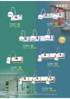 CATALOGUE ĐÈN SANO 2026-2027 ( Chiếc khấu từ 55%-58%)