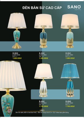 CATALOGUE ĐÈN SANO 2026-2027 ( Chiếc khấu từ 55%-58%)