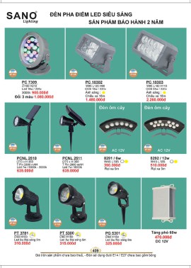 CATALOGUE ĐÈN SANO 2026-2027 ( Chiếc khấu từ 55%-58%)
