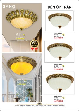CATALOGUE ĐÈN SANO 2026-2027 ( Chiếc khấu từ 55%-58%)