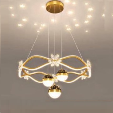 E - T- 41: Đèn thả LED - KT: Ø600mm x H100mm - Đèn LED 75W x 2 - Ánh sáng đổi 3 màu