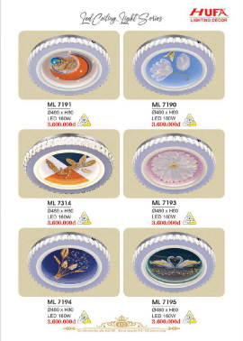 CATALOGUE ĐÈN HUFA ( CK TỪ 55%-65%)