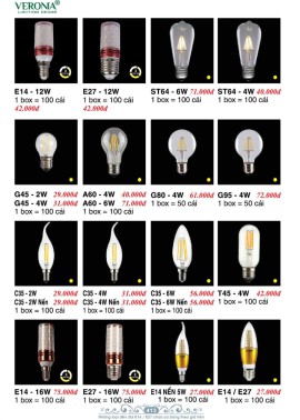 CATALOGUE ĐÈN VERONA 2026 ( CK từ 50%-60%)