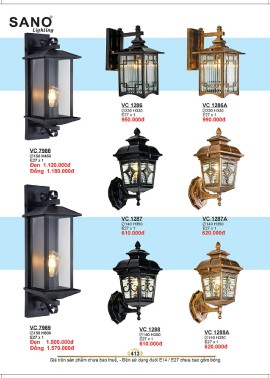 CATALOGUE ĐÈN SANO 2026-2027 ( Chiếc khấu từ 55%-58%)