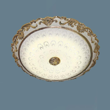 SN - OT 4161B: Đèn ốp trần chao thủy tinh - KT: Ø420mm - Đèn LED 18W ánh sáng đổi 3 màu