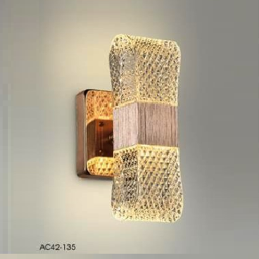 AC 42 - 135: Đèn gắn tường LED - KT: 120mm x H230mm - Đèn LED 10W ánh sáng đổi 3 màu