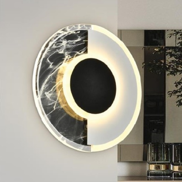 AC 42 - 137: Đèn gắn tường LED - KT: Ø200mm  - Đèn LED 18W ánh sáng đổi 3 màu