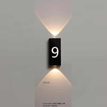 AC 42-65: Đèn gắn tường LED - KT: 160mm x 70mm - Đèn LED 11W đổi 3 màu