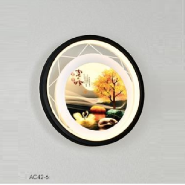 AC 42-6: Đèn gắn tường LED - KT: Ø240mm - Đèn LED 25W ánh sáng đổi 3 màu