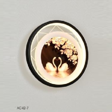 AC 42-7: Đèn gắn tường LED - KT: Ø240mm - Đèn LED 25W ánh sáng đổi 3 màu