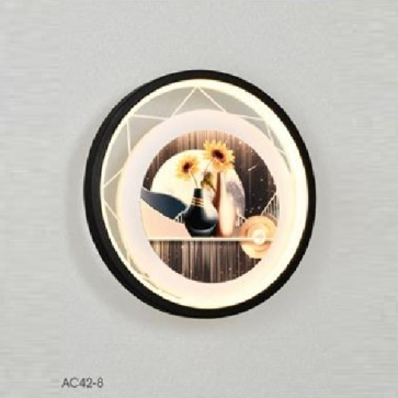 AC 42-8: Đèn gắn tường LED - KT: Ø240mm - Đèn LED 25W ánh sáng đổi 3 màu