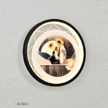 AC 42-8: Đèn gắn tường LED - KT: Ø240mm - Đèn LED 25W ánh sáng đổi 3 màu