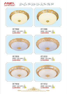 CATALOGUE ĐÈN HUFA ( CK TỪ 55%-65%)