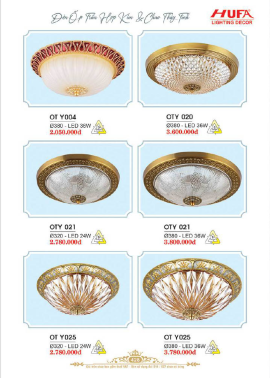 CATALOGUE ĐÈN HUFA ( CK TỪ 55%-65%)