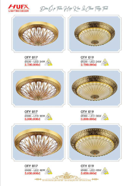 CATALOGUE ĐÈN HUFA ( CK TỪ 55%-65%)