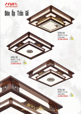CATALOGUE ĐÈN HUFA ( CK TỪ 55%-65%)