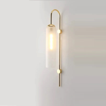 GT - 438: Đèn gắn tường chao thủy tinh - KT: W100mm x H700mm - Bóng đèn E27 x 1 bóng