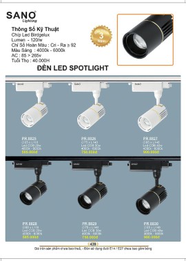 CATALOGUE ĐÈN SANO 2026-2027 ( Chiếc khấu từ 55%-58%)