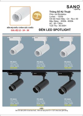 CATALOGUE ĐÈN SANO 2026-2027 ( Chiếc khấu từ 55%-58%)