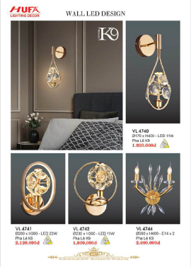 CATALOGUE ĐÈN HUFA ( CK TỪ 55%-65%)