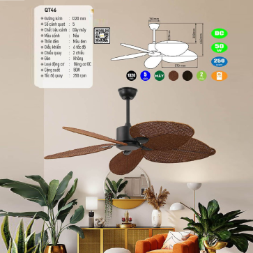 QT46: Quạt trần 5 cánh