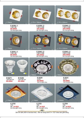 CATALOGUE ĐÈN SANO 2026-2027 ( Chiếc khấu từ 55%-58%)