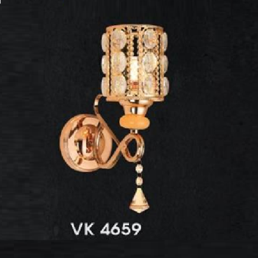 HF - VK 4659: Đèn gắn tường đơn - KT: L120mm x H290mm  - Bóng đèn E27 x 1