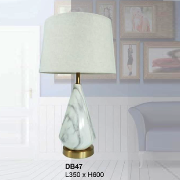 35 - DB47: Đèn đặt tủ đầu giường/ đặt bàn - KT: L350mm x H600mm - Bóng đèn E27 x 1 bóng