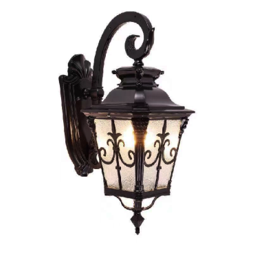 TD - 47: Đèn gắn tường ngoài trời - KT: Ø260mm x H420mm - Bóng đèn E27 x 1